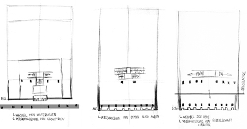 Die Bürgerschaft Innenraum/Aussenraum (CAD Visualisierung)